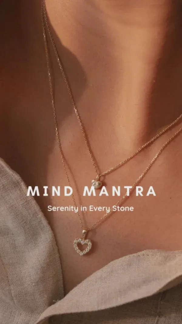 Romantic Heart Diamond Pendant for Her